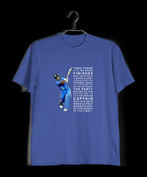 Quirkipedia WC 2011 - India Last Ball Commentary Cricket Mens TShirts