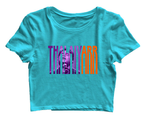 Quirkipedia ThalaivARR ARR ARR Womens Crop Tops