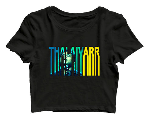 Quirkipedia ThalaivARR ARR ARR Womens Crop Tops