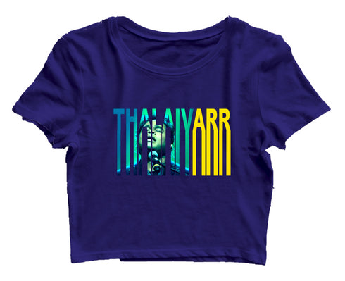 Quirkipedia ThalaivARR ARR ARR Womens Crop Tops
