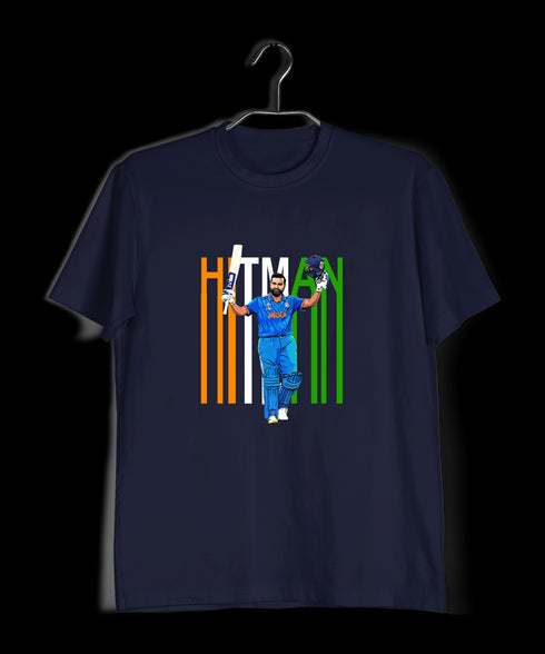 Quirkipedia Hitman Rohit Sharma Cricket Sports summer-22 Mens TShirts