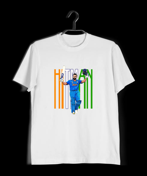 Quirkipedia Hitman Rohit Sharma Cricket Sports summer-22 Mens TShirts