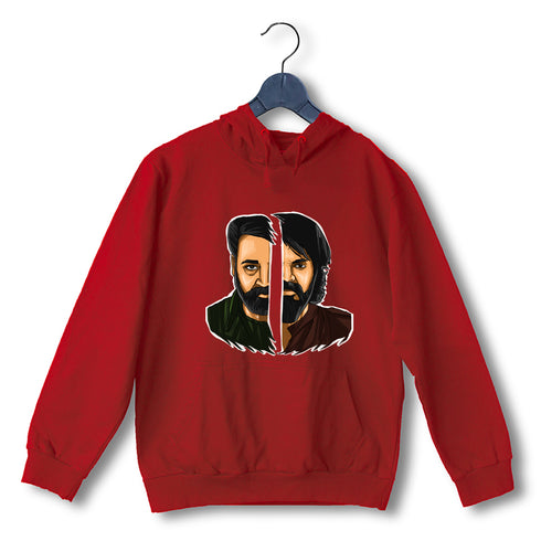 Mohanlal vs Mammootty - Face-Off Style Malayalam Movies Hooded SweatShirts