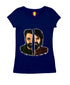 Mohanlal vs Mammootty - Face-Off Style Malayalam Movies Womens Tshirts