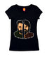 Mohanlal vs Mammootty - Face-Off Style Malayalam Movies Womens Tshirts