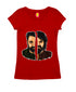 Mohanlal vs Mammootty - Face-Off Style Malayalam Movies Womens Tshirts