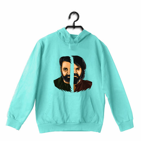Mohanlal vs Mammootty - Face-Off Style Malayalam Movies Hooded SweatShirts