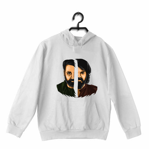 Mohanlal vs Mammootty - Face-Off Style Malayalam Movies Hooded SweatShirts