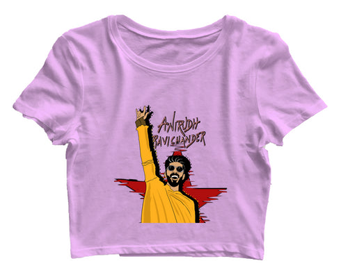 Quirkipedia Anirudh Ravichander Tamil Music Womens Crop Tops