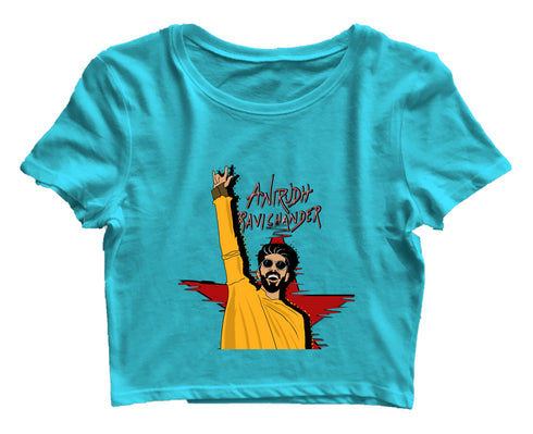 Quirkipedia Anirudh Ravichander Tamil Music Womens Crop Tops