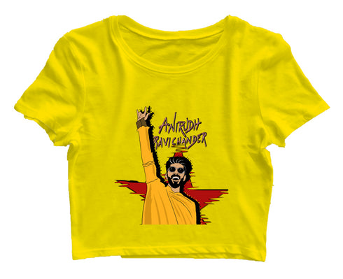 Quirkipedia Anirudh Ravichander Tamil Music Womens Crop Tops