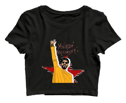 Quirkipedia Anirudh Ravichander Tamil Music Womens Crop Tops
