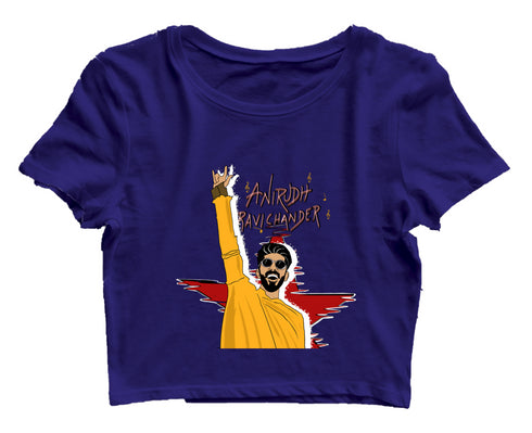 Quirkipedia Anirudh Ravichander Tamil Music Womens Crop Tops