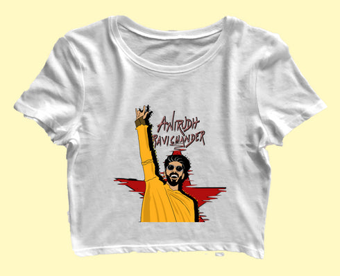 Quirkipedia Anirudh Ravichander Tamil Music Womens Crop Tops