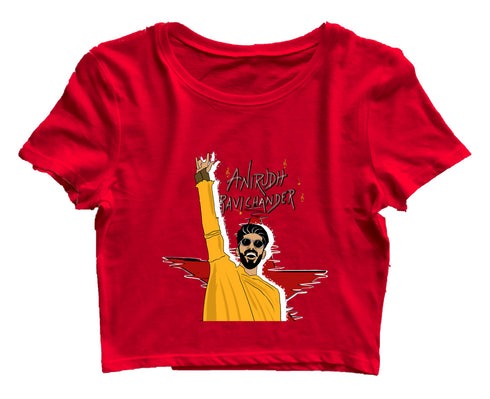 Quirkipedia Anirudh Ravichander Tamil Music Womens Crop Tops