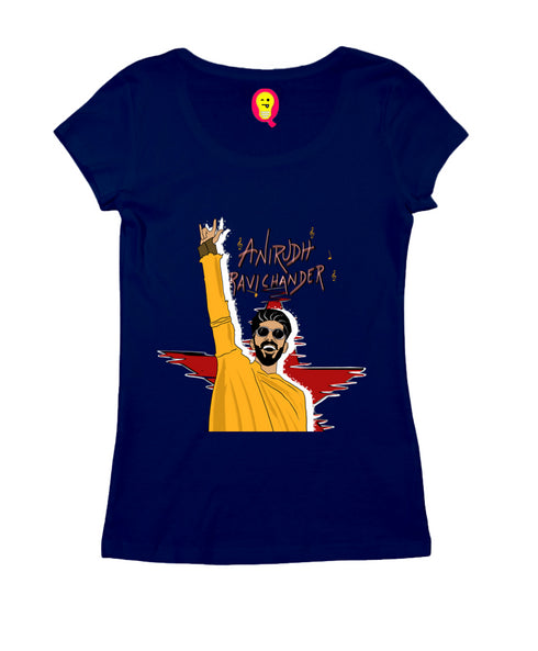 Quirkipedia Anirudh Ravichander Tamil Music Womens Tshirts