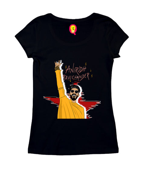 Quirkipedia Anirudh Ravichander Tamil Music Womens Tshirts
