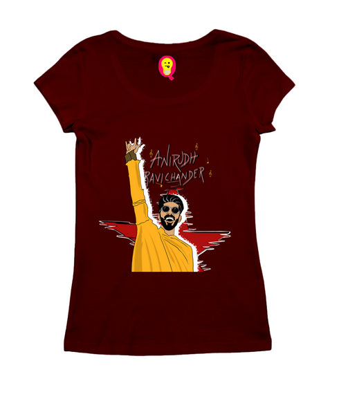 Quirkipedia Anirudh Ravichander Tamil Music Womens Tshirts
