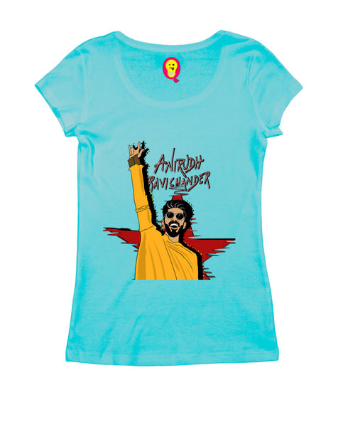 Quirkipedia Anirudh Ravichander Tamil Music Womens Tshirts