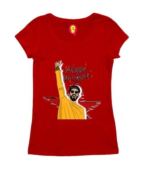 Quirkipedia Anirudh Ravichander Tamil Music Womens Tshirts