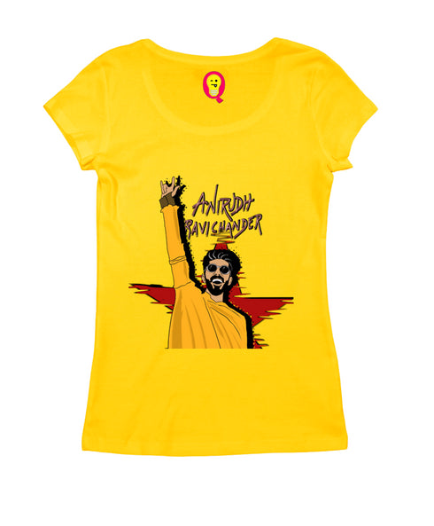 Quirkipedia Anirudh Ravichander Tamil Music Womens Tshirts