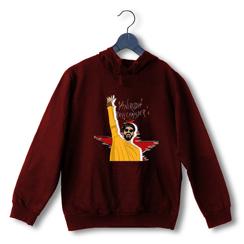 Quirkipedia Anirudh Ravichander Tamil Music Hooded SweatShirts