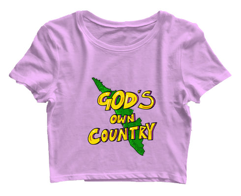 Quirkipedia God's Own Country - Kerala Malayalam Kerala Womens Crop Tops