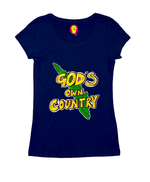Quirkipedia God's Own Country - Kerala Malayalam Kerala Womens Tshirts