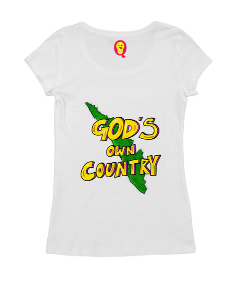 Quirkipedia God's Own Country - Kerala Malayalam Kerala Womens Tshirts
