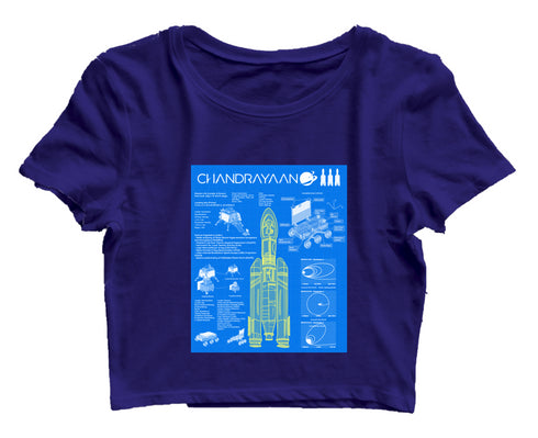 Chandrayaan 3 - ISRO Womens Crop Tops