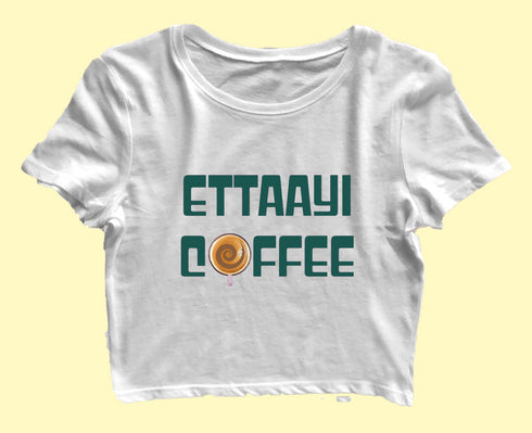 Ettaayi Coffee Malayalam Kerala Womens Crop Tops