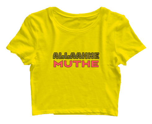 Allaahne Muthe Malayalam Kerala Womens Crop Tops