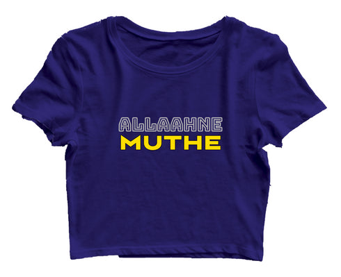 Allaahne Muthe Malayalam Kerala Womens Crop Tops