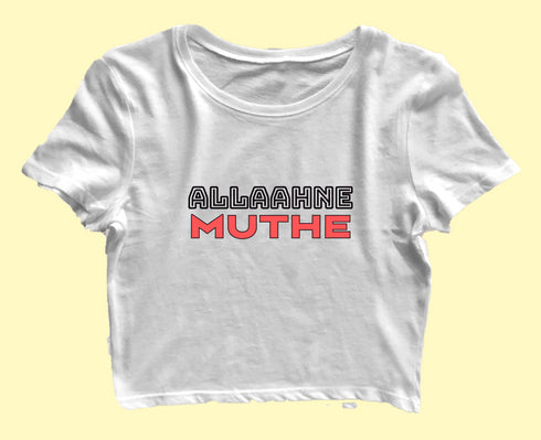 Allaahne Muthe Malayalam Kerala Womens Crop Tops