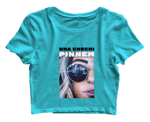 Dha Chechi Pinnem Malayalam Kerala Womens Crop Tops