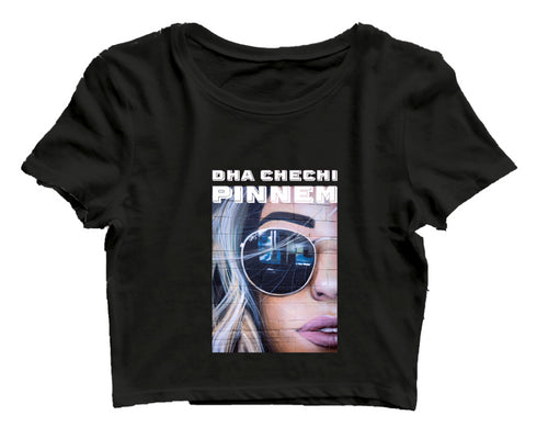 Dha Chechi Pinnem Malayalam Kerala Womens Crop Tops