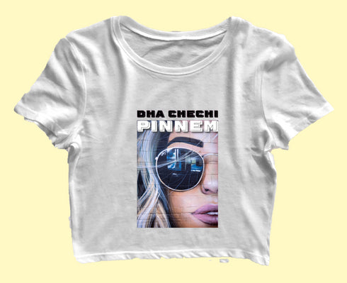 Dha Chechi Pinnem Malayalam Kerala Womens Crop Tops