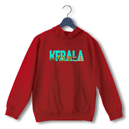 Kerala Word Art Malayalam Kerala Hooded SweatShirts