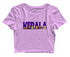 Kerala Word Art Malayalam Kerala Womens Crop Tops