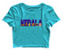 Kerala Word Art Malayalam Kerala Womens Crop Tops