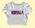 Kerala Word Art Malayalam Kerala Womens Crop Tops