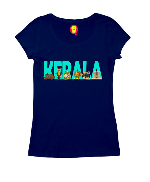 Kerala Word Art Malayalam Kerala Womens Tshirts