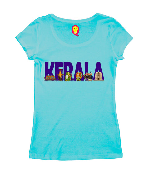 Kerala Word Art Malayalam Kerala Womens Tshirts