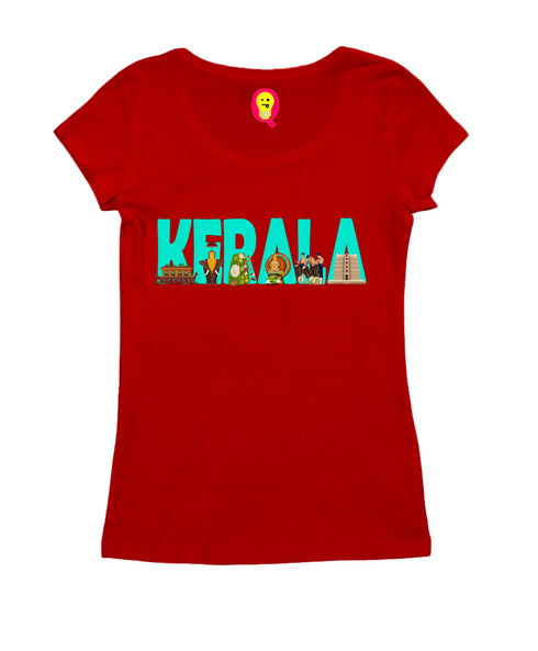 Kerala Word Art Malayalam Kerala Womens Tshirts