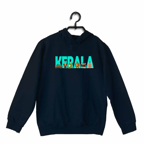 Kerala Word Art Malayalam Kerala Hooded SweatShirts