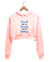 Quirkipedia Travel Not to Escape But to Belong TRAVEL Wanderlust Womens Crop Hoodies