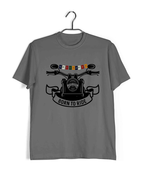 Wanderlust Travel Travel LADAKH FLAG ON BIKE Custom Printed Graphic Design T-Shirt for Men