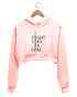 Quirkipedia Fight like a girl Feminism Feminista, Womens Crop Hoodies