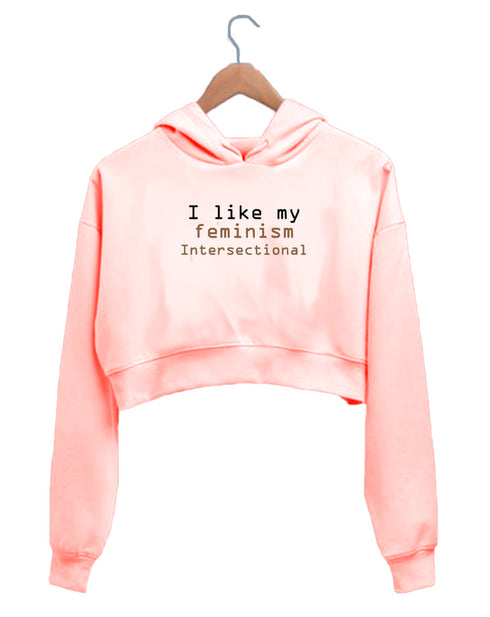 Quirkipedia INTERSECTIONAL FEMINISM Feminism Feminista, Womens Crop Hoodies