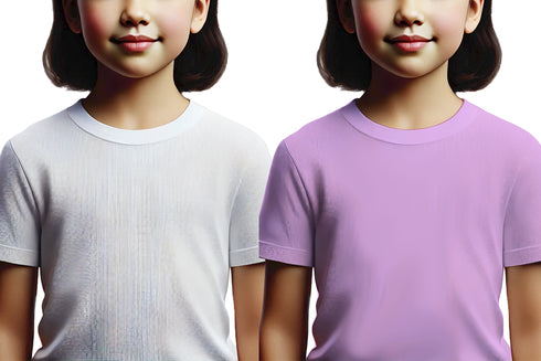 Aaramkhor Combo Gift Pack of 2 Girls_Tshirt Black Navy Blue Tshirts for Kids